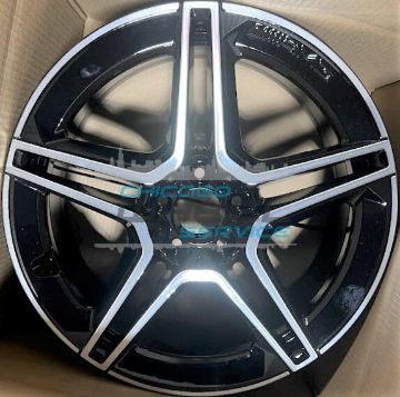 Picture of 18x8.5 Mercedes C300, C43 Machined Black Rear Wheel 20540196007X23