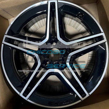 Picture of 19x8 Mercedes GLC300, GLC350e Machined Black Wheel Rim 25340153007X23