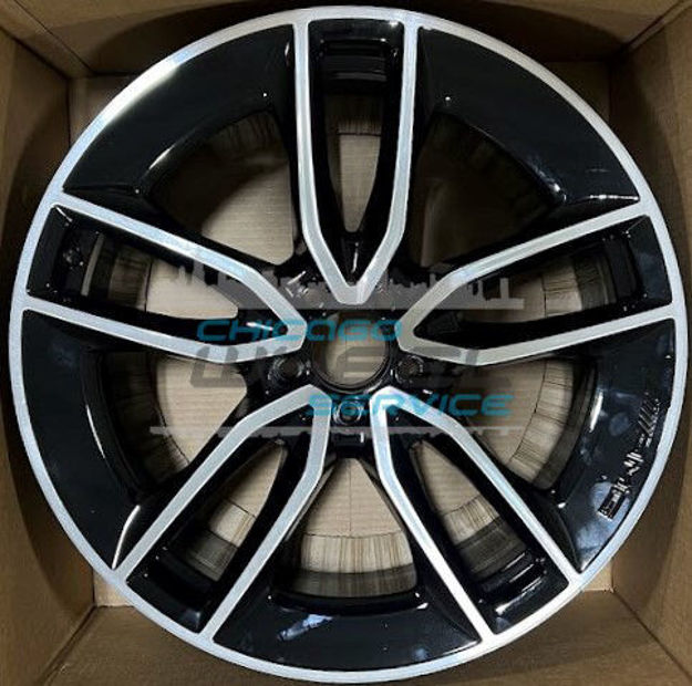 Picture of 20x9 Mercedes E53 Rear Machined Black Wheel Rim 21340150007X23