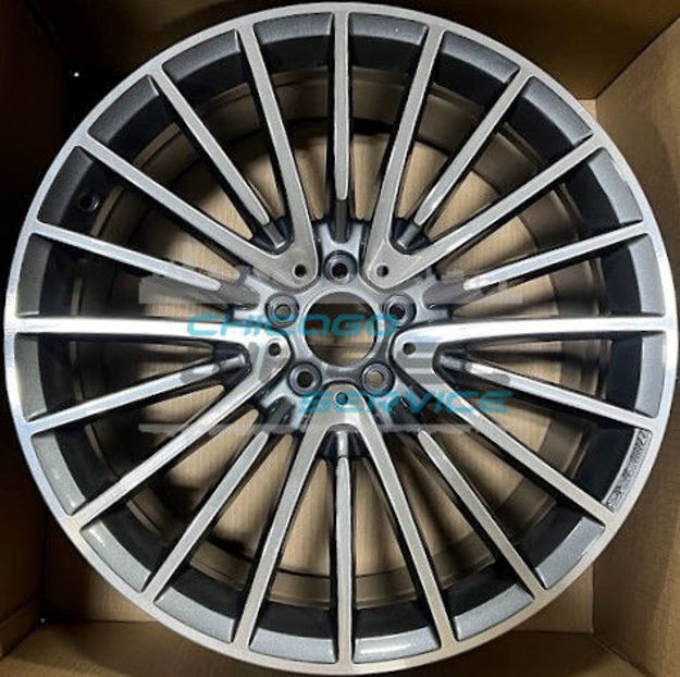 Picture of 21x9 Mercedes S580, S500 Machined Charcoal Front Wheel 22340117007X21