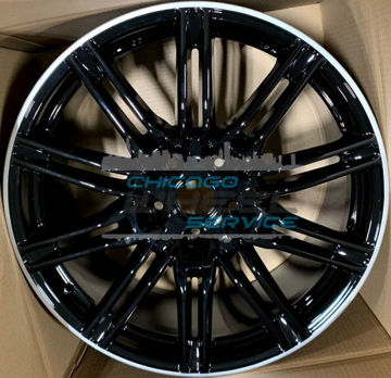 Picture of 21x10 Porsche Cayenne Black / Silver Lip & Black Barrel Wheel Rim 95836215200041