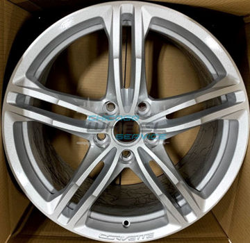 Picture of 19x10 Chevrolet Corvette 2016 2017 2018 2019 Silver Rear Wheel 22959756