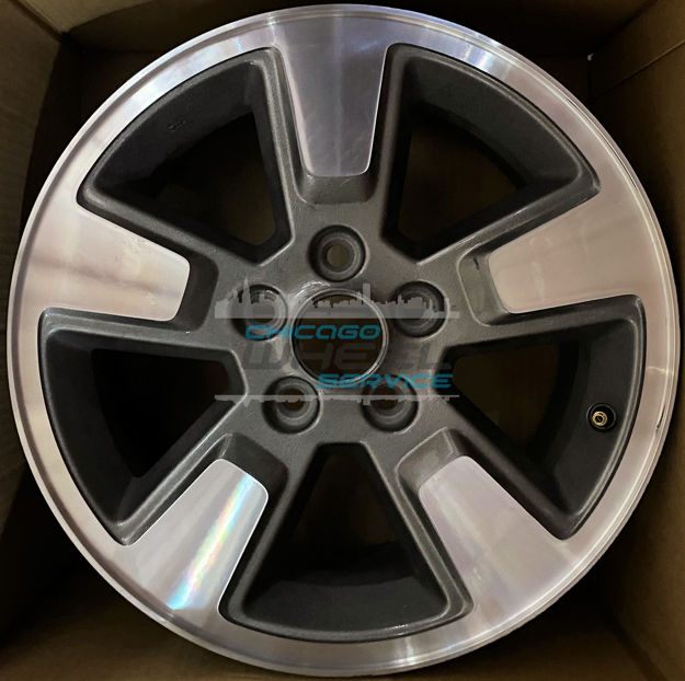 Picture of 16x7 Jeep Liberty Machined Charcoal Big Cap Wheel
