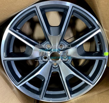 Picture of 19x9 Ford Mustang 2015 2016 Charcoal Machined Front Wheel Rim FR3Z1007J