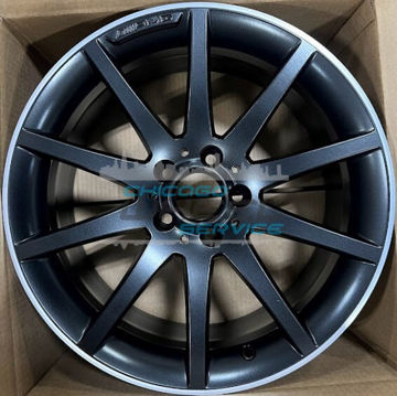 Picture of 18x9 Mercedes SLC43, SLK55 Black With Machined Lip Rear Wheel 1724013102