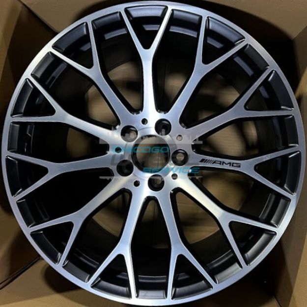 Picture of 20x11 Mercedes GT Machined Black Rear Wheel Rim 1904013000