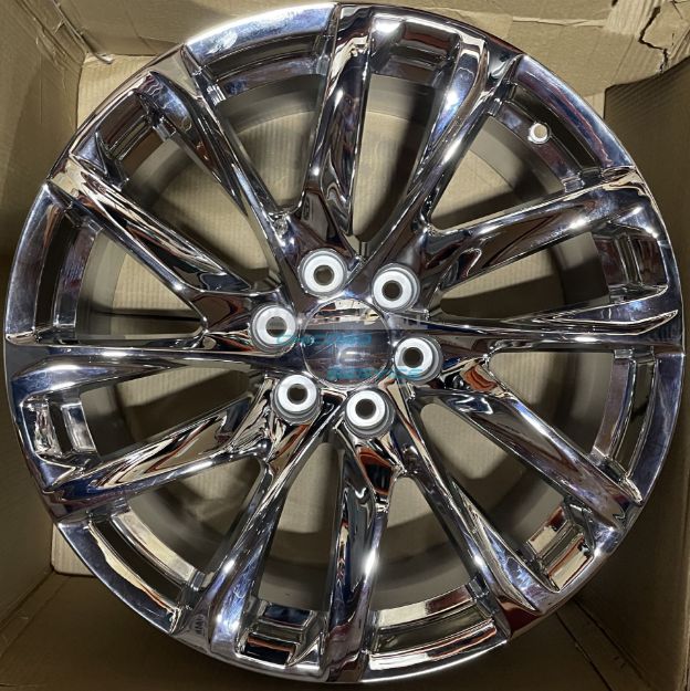 Picture of 22x9 Cadillac Escalade 2021 2022 2023 2024 Chrome Replica Wheel Rim 84453003, 846539981
