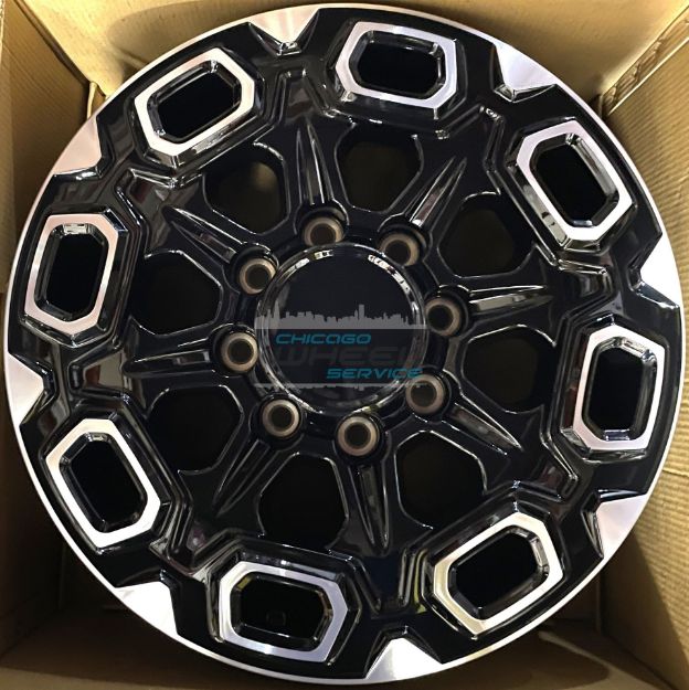 Picture of 20x8.5 Chevrolet Silverado, GMC Sierra  Machined Black Wheel Rim 84428941, 23377424