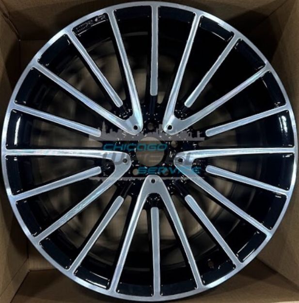Picture of 22x10.5 Mercedes GLS63 2017 2018 2019 Machined Black Wheel 16640133007X23