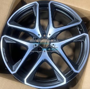 Picture of 21x10 Mercedes GLE53, GLE63 Machined Black Front Wheel Rim 16740142007X36