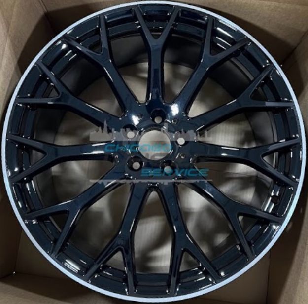 Picture of 21x11 Mercedes SL55, SL63 2022-2023 Black Flange Cut Rear Wheel Rim 23240128007X71