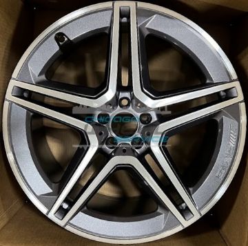 Picture of 21x10 Mercedes GLS450, GLS580 Machined Charcoal Front Wheel 16740173007Y51