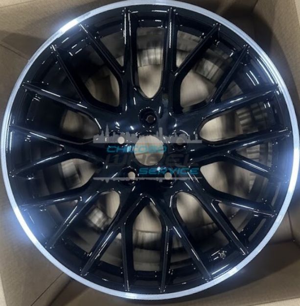 Picture of 21x9.5 Porsche Panamera 2017 2018 2019 2020 Black Front Wheel 971601025D 