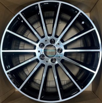 Picture of 20x9 Mercedes CLS450, CLS53 2019 2020 Machined Black Rear Wheel 25740120007X23