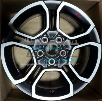 Picture of 18x8 Jeep Grand Cherokee, L Machined Charcoal Red Logo Wheel Rim 68550964AA