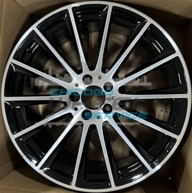 Picture of 20x10 Mercedes S500, S580 Machined Black Wheel Rim 22340116007X23