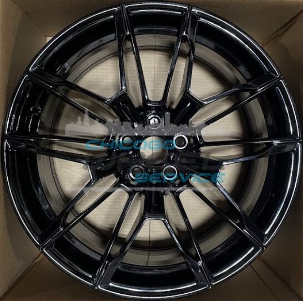 Picture of 19x10.5 BMW M3, M4 2021 2022 Rear Painted Black Wheel Rim 36108093833 