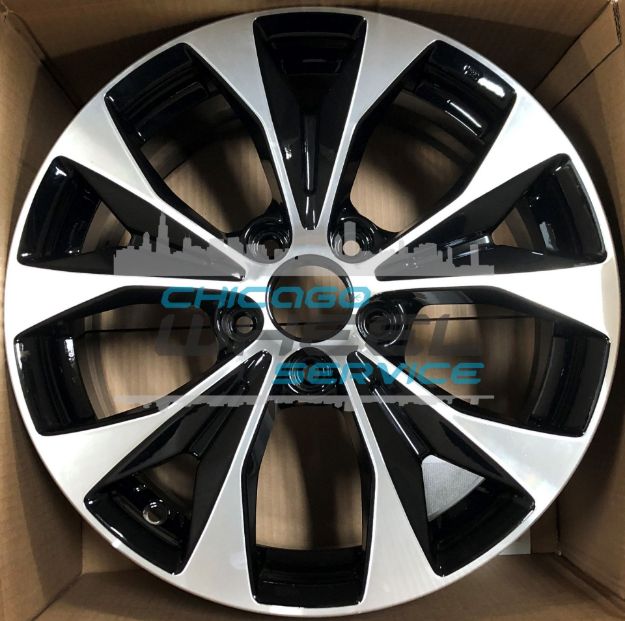 Picture of 17x7 Honda Civic 2012 2013 Machined Black Replica Wheel Rim 42700TR4A81