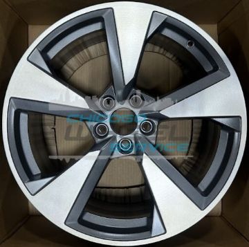 Picture of 19x8.5 Audi A5 2020 2021 2022 Machined Charcoal Wheel Rim 8W0601025CB