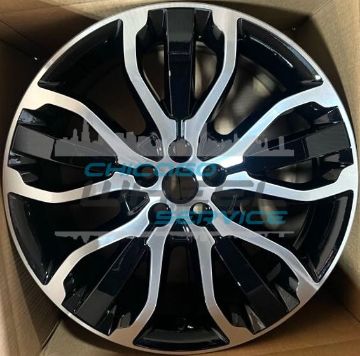 Picture of 21x9.5 Land Rover Range Rover Sport Machined Black Wheel Rim LR109861