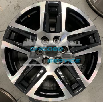 Picture of 20x9 Chevrolet Silverado 1500, GMC Sierra 1500 Replica Machined Charcoal Wheel 23376225,  23377017