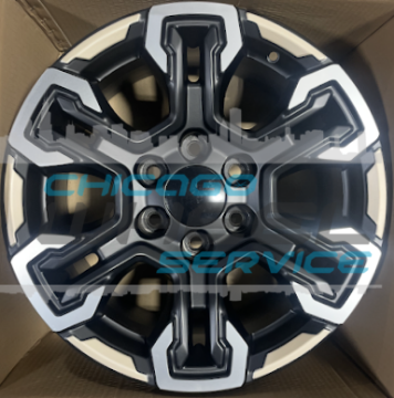 Picture of 18x8.5 Chevrolet Silverado 1500 Machined Black/Brown Replica Wheel Rim 84604778, 84775277