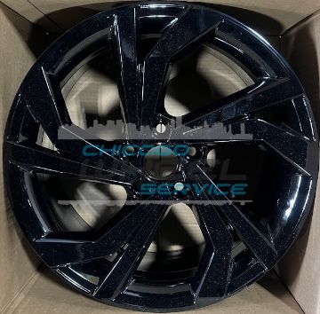 Picture of 18x7.5 Volkswagen Jetta 2022 2023 2024 2025 Painted Black Wheel Rim 5GM601025AHFZZ