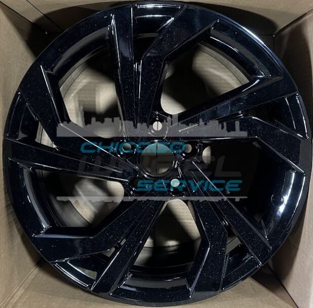 Picture of 18x7.5 Volkswagen Jetta 2022 2023 2024 2025 Painted Black Wheel Rim 5GM601025AHFZZ