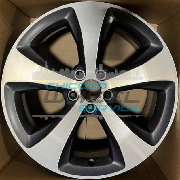 Picture of 18x7 Jeep Cherokee Machined Matte Charcoal Wheel Rim 5XT122STAA